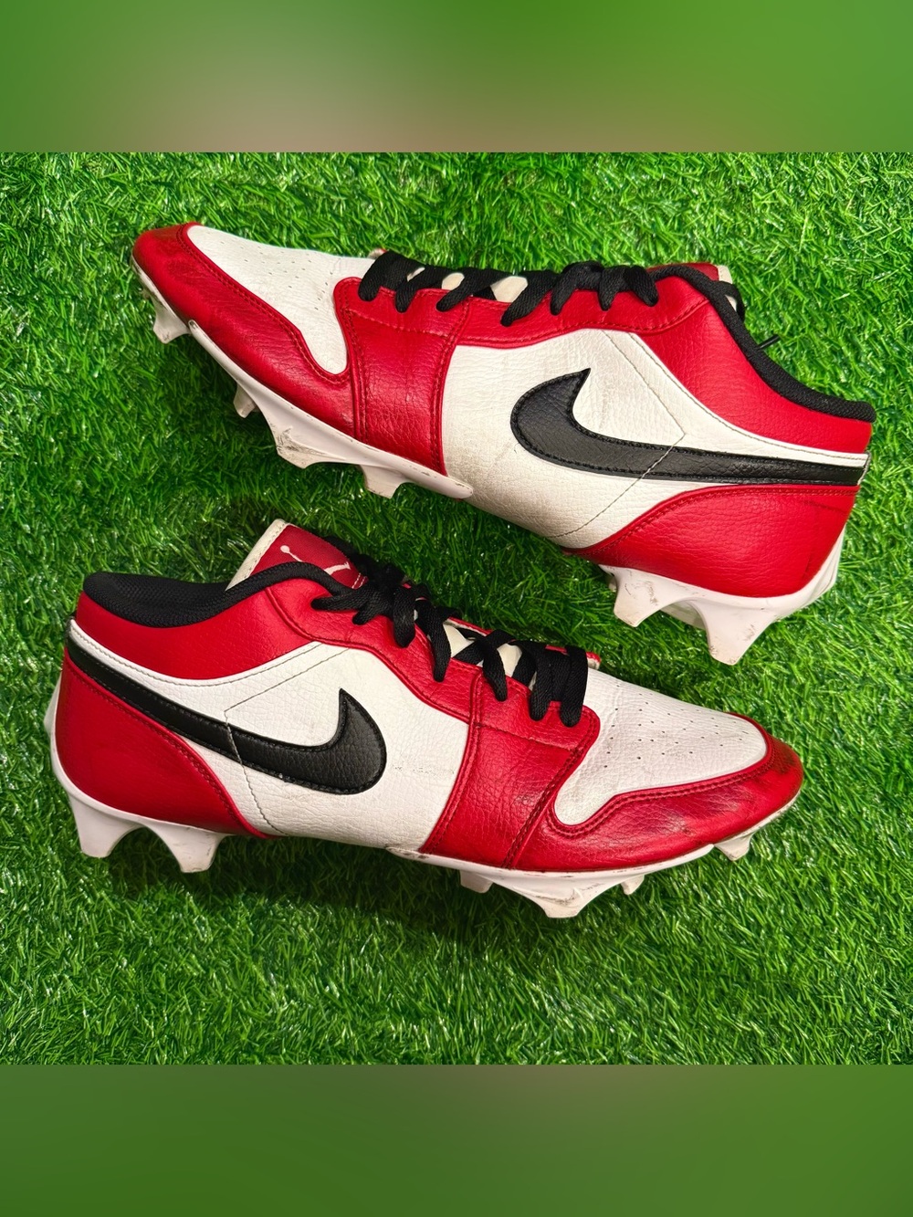 Nike Air Jordan 1 'Chicago' TD Football Cleats - Mens Size 12